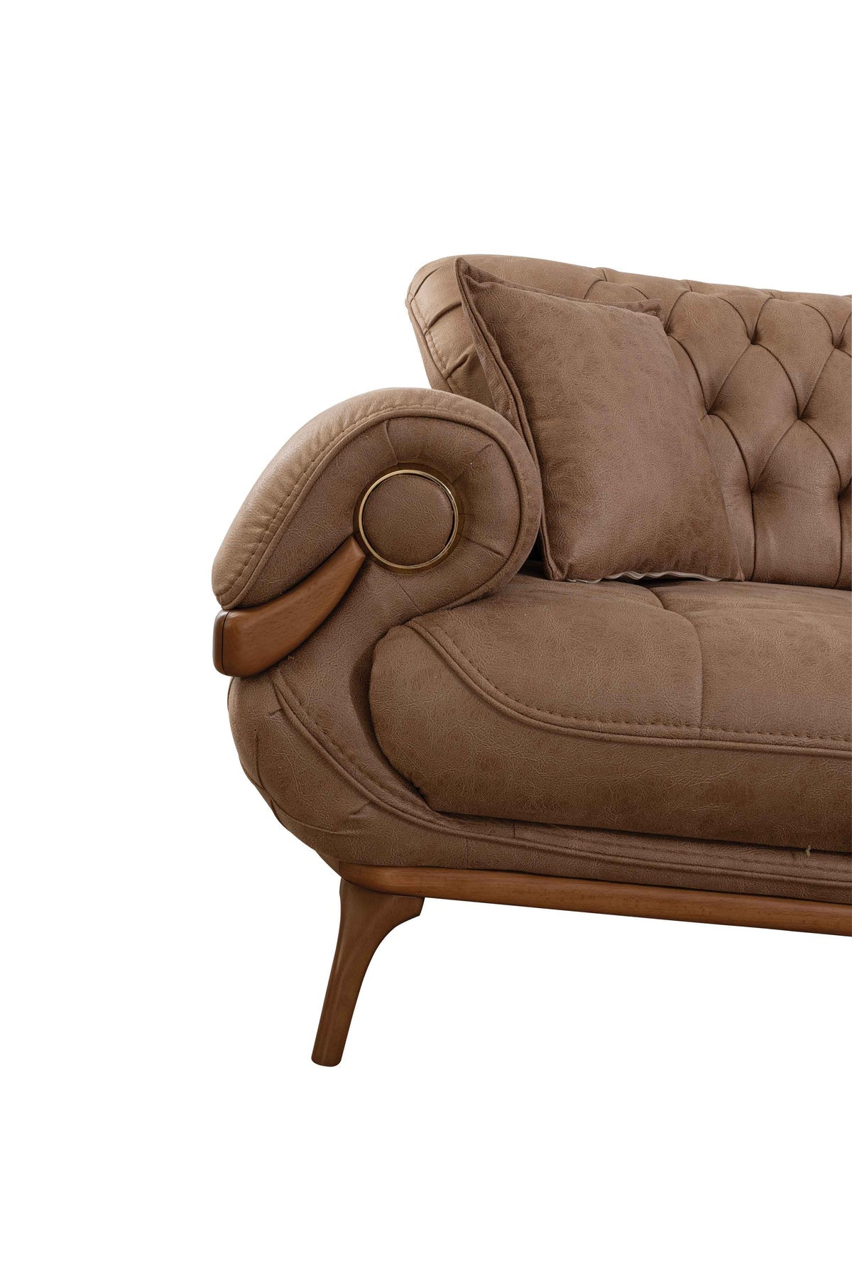 Boston Cappuccino Leather Sofa & Loveseat