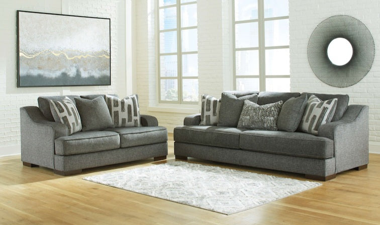 Lessinger Pewter  Sofa and Loveseat 50010