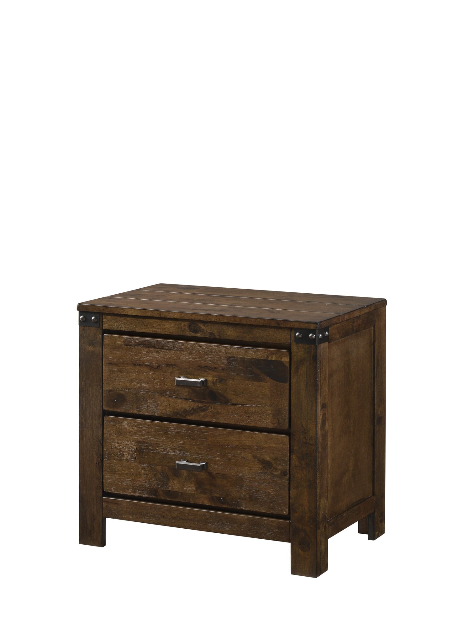 Curtis Rustic Brown Panel Bedroom Set | B4810 - Harwin Furniture