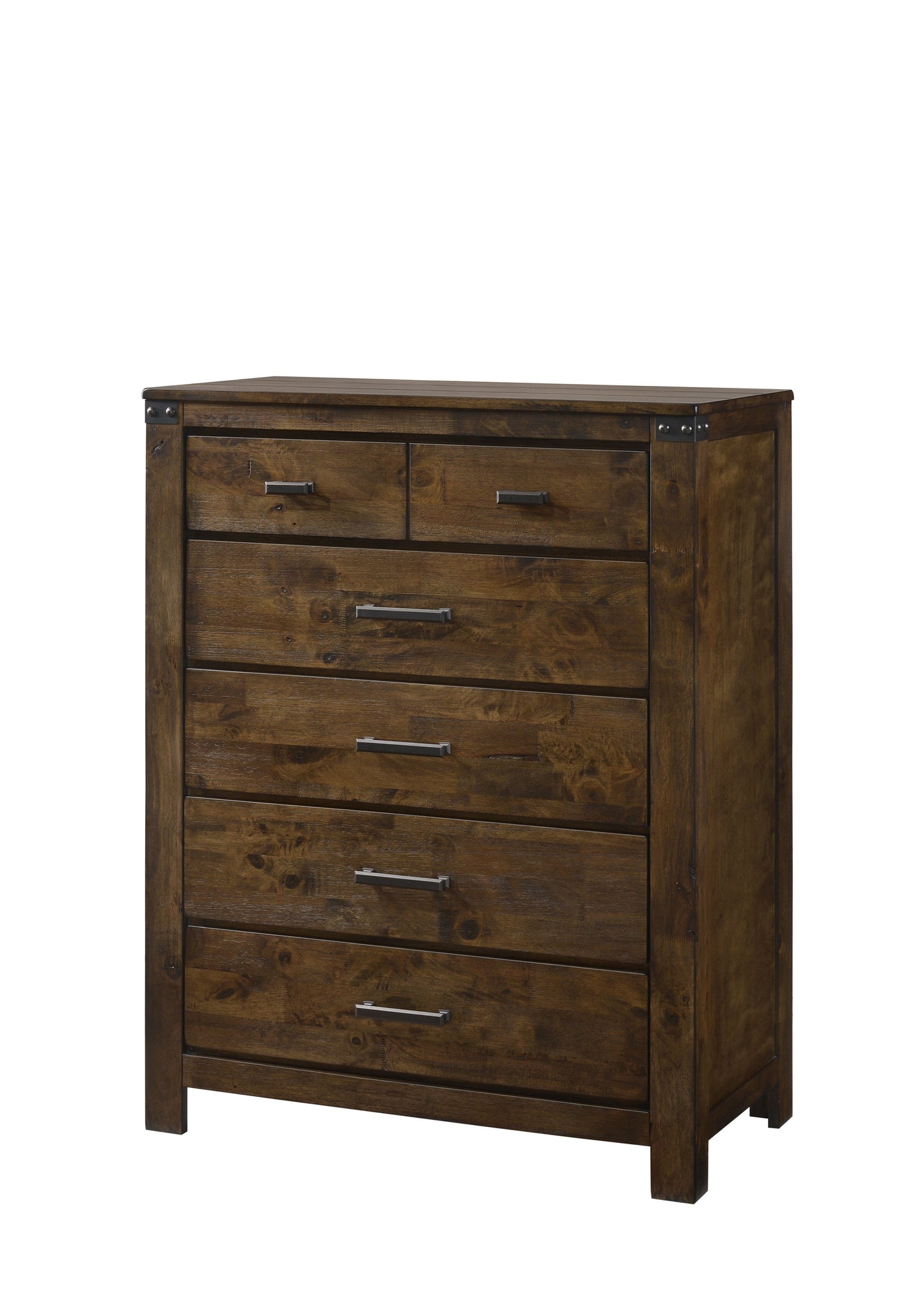 Curtis Rustic Brown Panel Bedroom Set | B4810 - Harwin Furniture