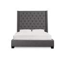 Debbie Queen Gray Panel Bed SH229