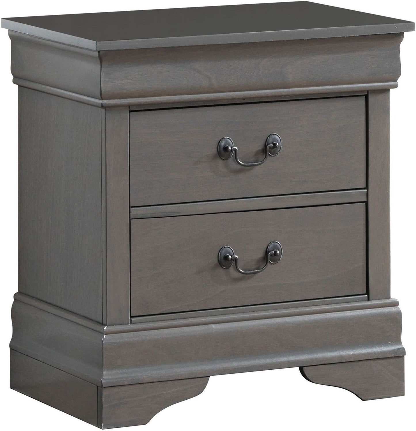 Mayville Stained Gray Sleigh Bedroom Set 2147 - Harwin Furniture