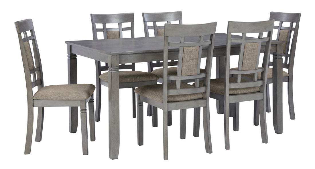 Jayemyer Grey 7pc Dining Room Set D368