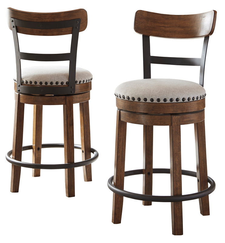 Valebeck Brown Swivel Barstool D546-430