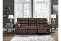 Derwin Nut Reclining Sofa and Loveseat 28401