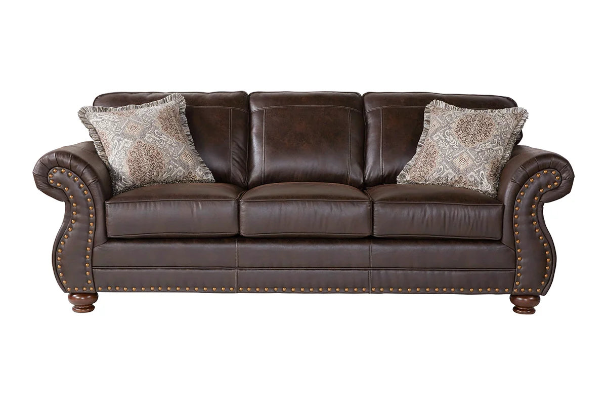 Ridgeline Brownie Sofa and Loveseat S17400