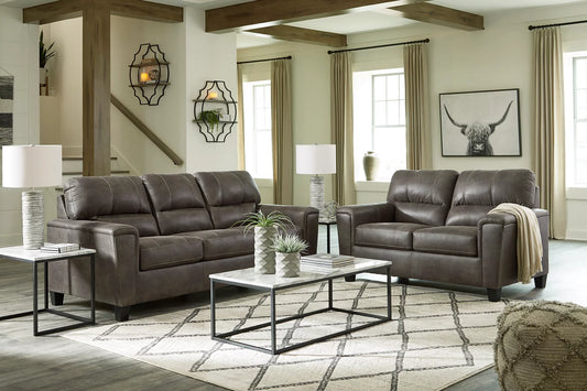 Navi Smoke Sofa and Loveseat 94002