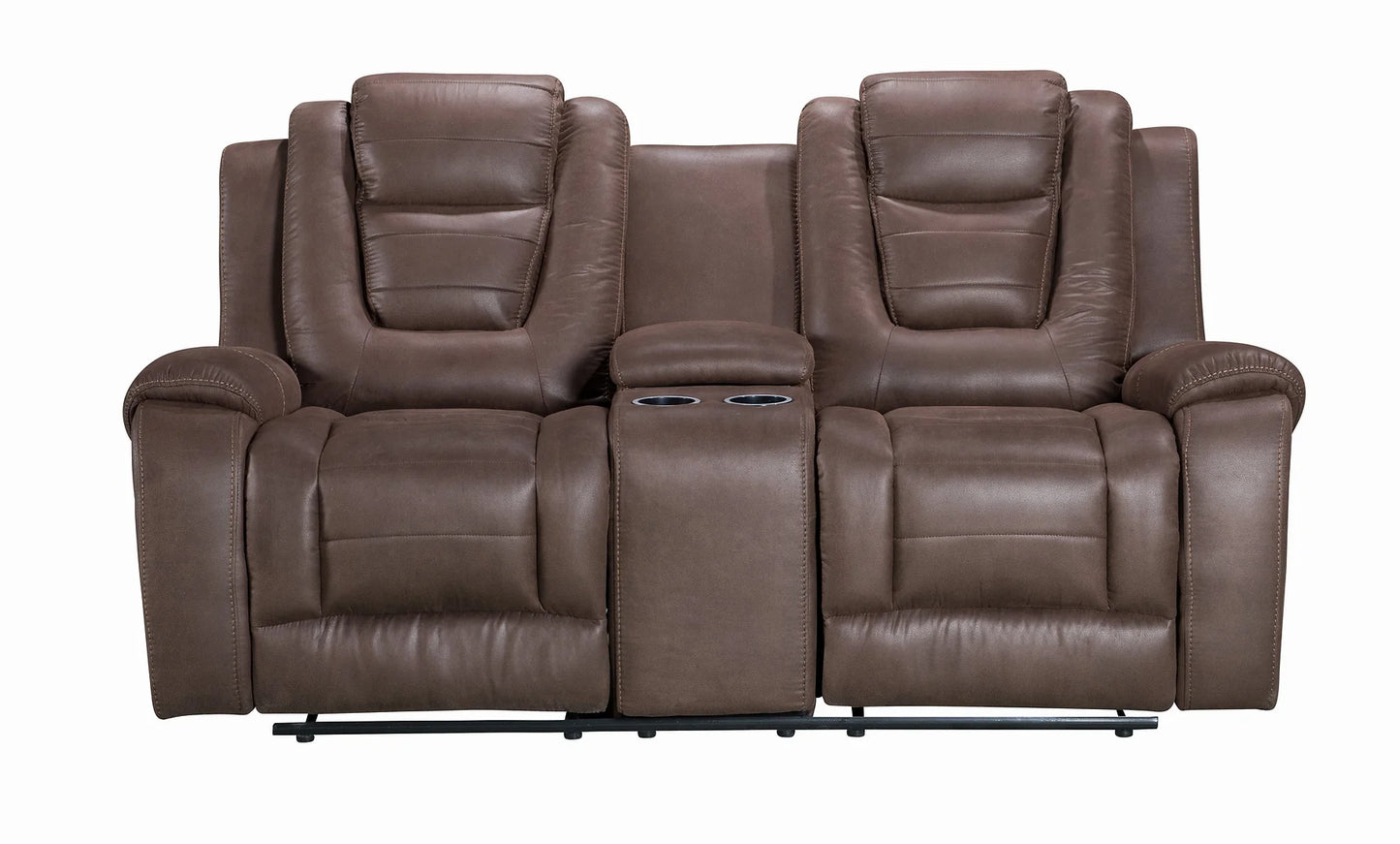 Galaxy Brown Fabric 3pc Reclining  Set S9009