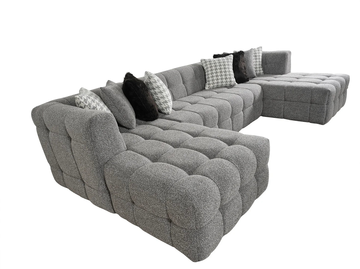 Florida Grey Double Chaise Sectional