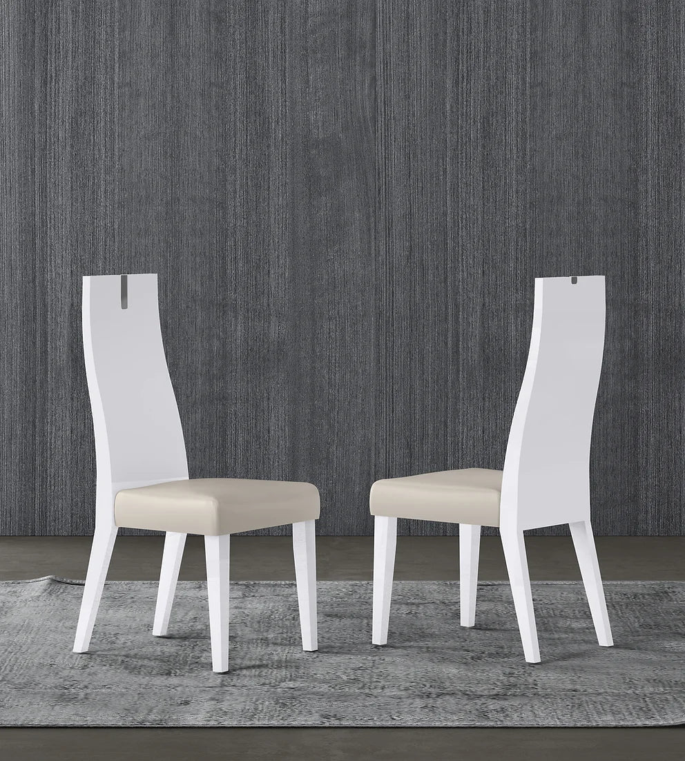 Chloe White Italian Dining Set D82