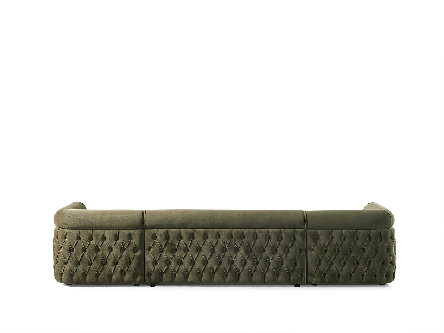 Brooklyn Green Double Chaise Sectional