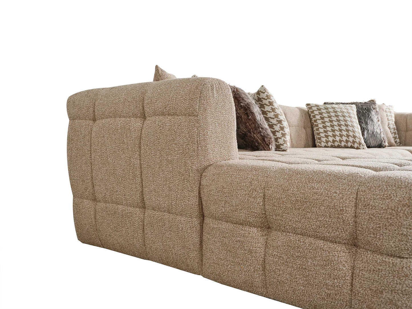 Florida Brown Double Chaise Sectional