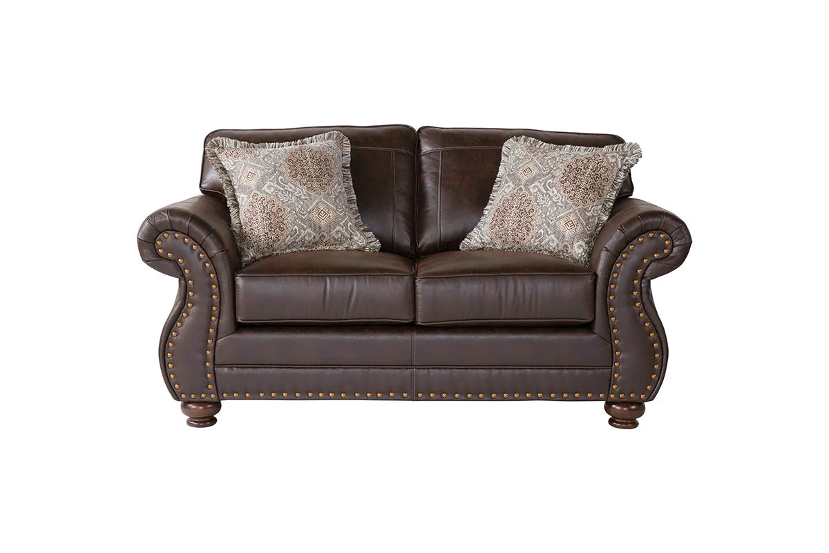 Ridgeline Brownie Sofa and Loveseat S17400