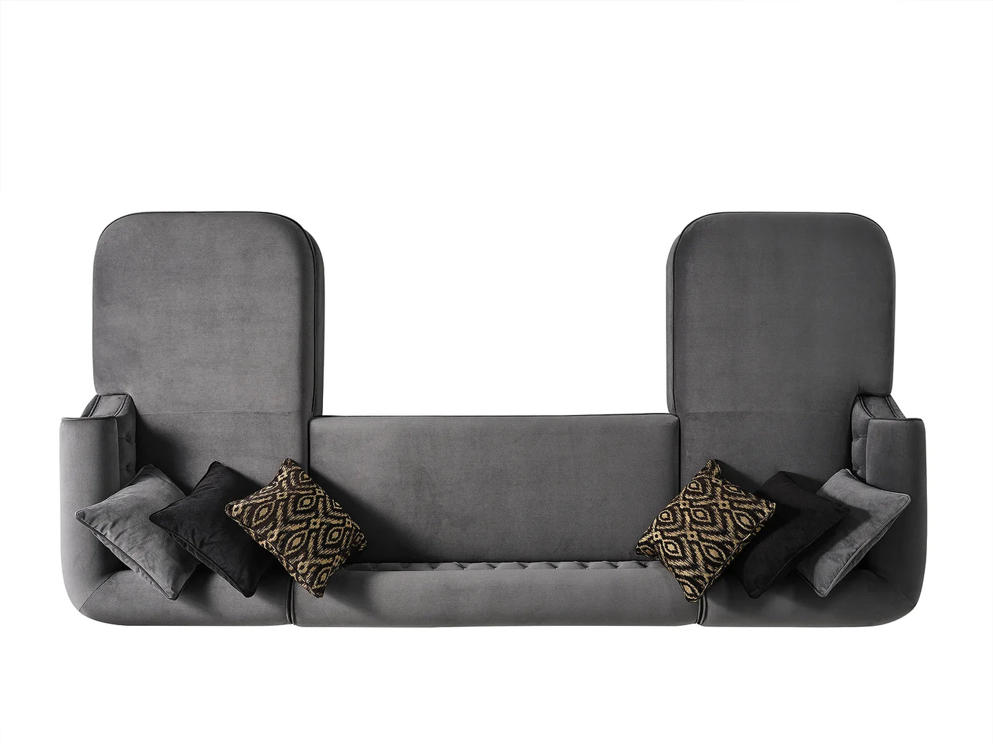 Brooklyn Grey Double Chaise Sectional