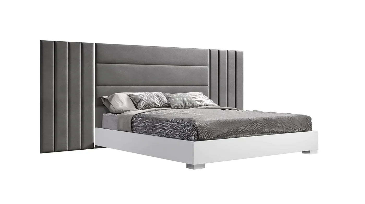 Nina Collection Grey/White Italian Bedroom Set