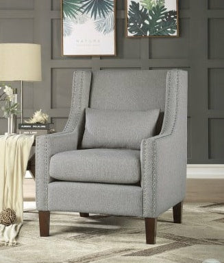 Keller Gray Accent Chair 1114