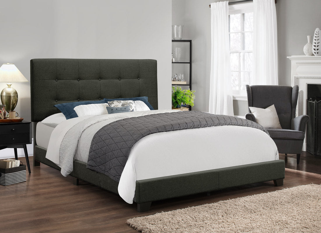 Evan Charcoal Panel Queen Bed