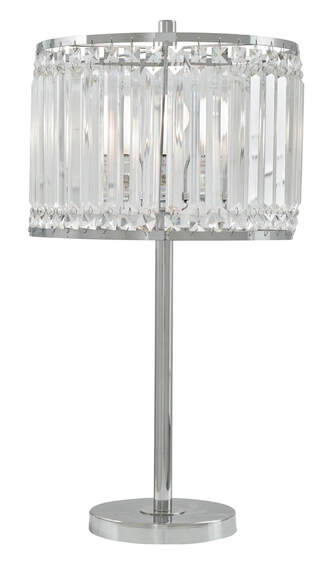 Gracella Chrome Finish Table Lamp   L428154