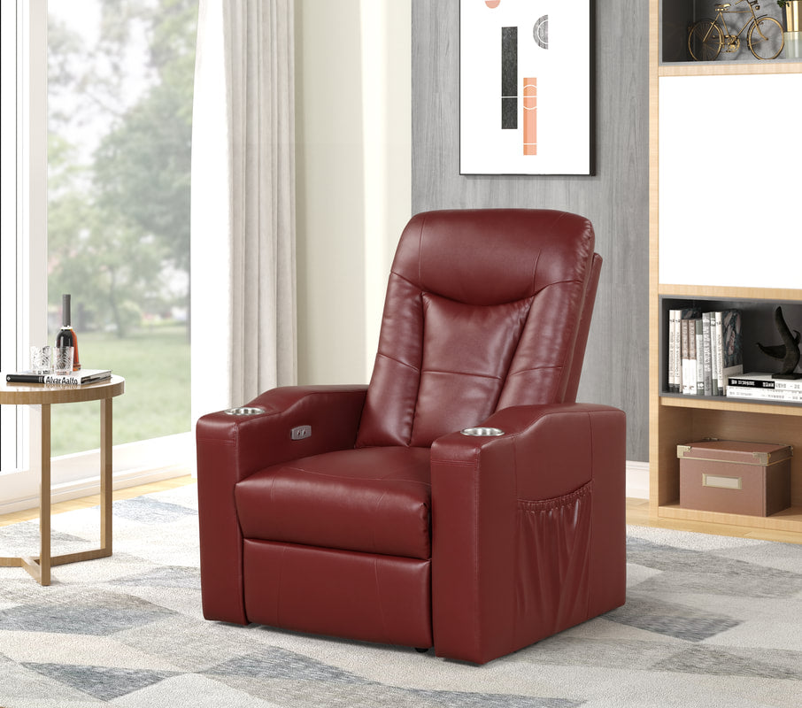 Madison Red  Power Recliner