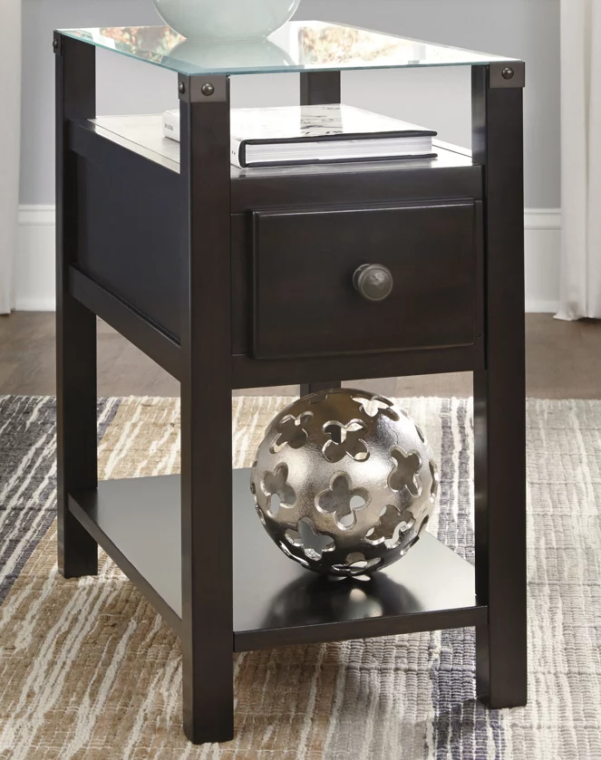 Diamenton Almost Black  End Table T217-771