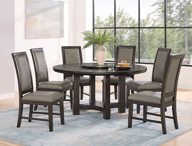 Jeffries Brown Round Dining Set 2070