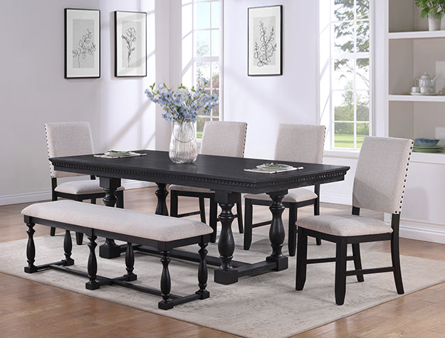 Regent Charcoal Rectangular Dining Set | 2270