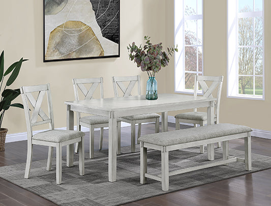 Clara Driftwood 6pc Dining Room Set 2321