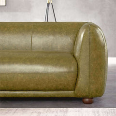 Marlon Green Luxury Italian Leather Sofa