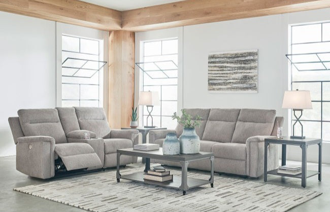 Barnsana Ash POWER Reclining Sofa and Loveseat 33201