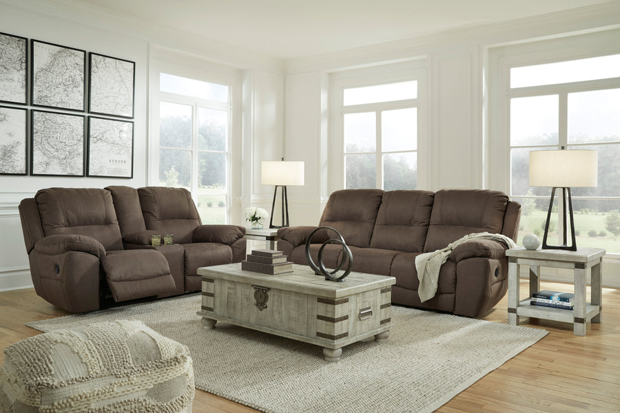 Next-Gen Gaucho Espresso Reclining Sofa and Loveseat 54204