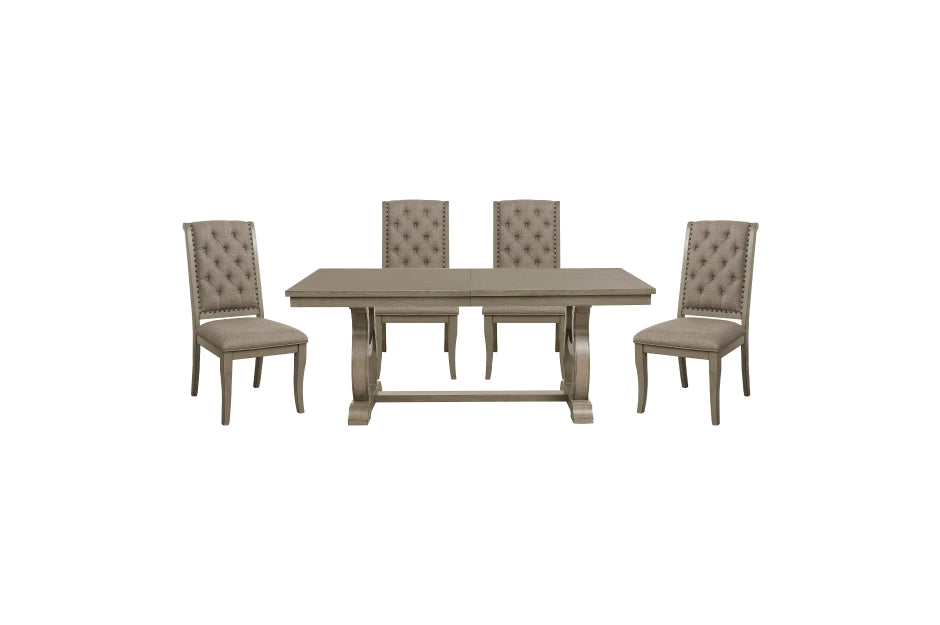 Vermillion Subtle Bisque Dining Room Set 5442