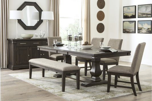 Southlake Wire Brushed Rustic Brown Dining Room Set 5741