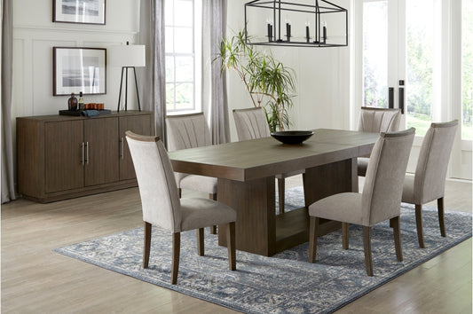 Brookings Brown Finish/Grey Dining Room Set 5764