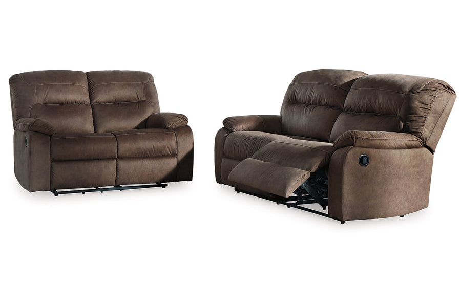 Bolzano Coffee Reclining Sofa and Loveseat 93802