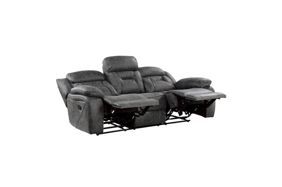 Madrona Hill  Gray Reclining Sofa and Loveseat 9989