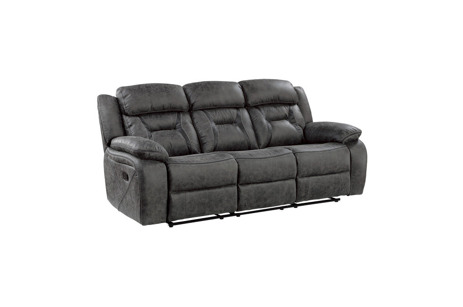 Madrona Hill  Gray Reclining Sofa and Loveseat 9989