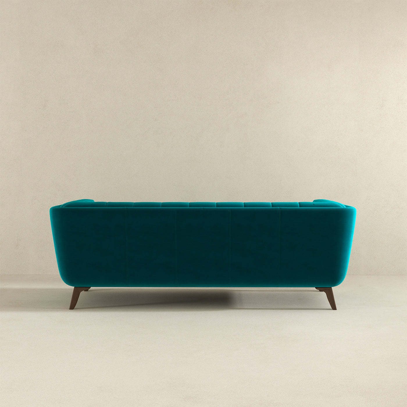 Addison 78" Teal Velvet Modern Sofa