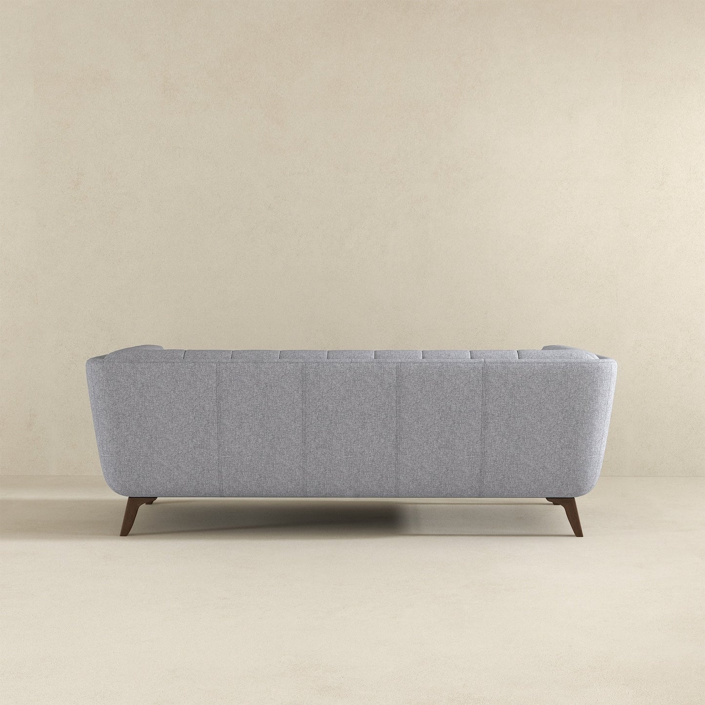 Addison 86" Light Grey Linen Modern  Sofa