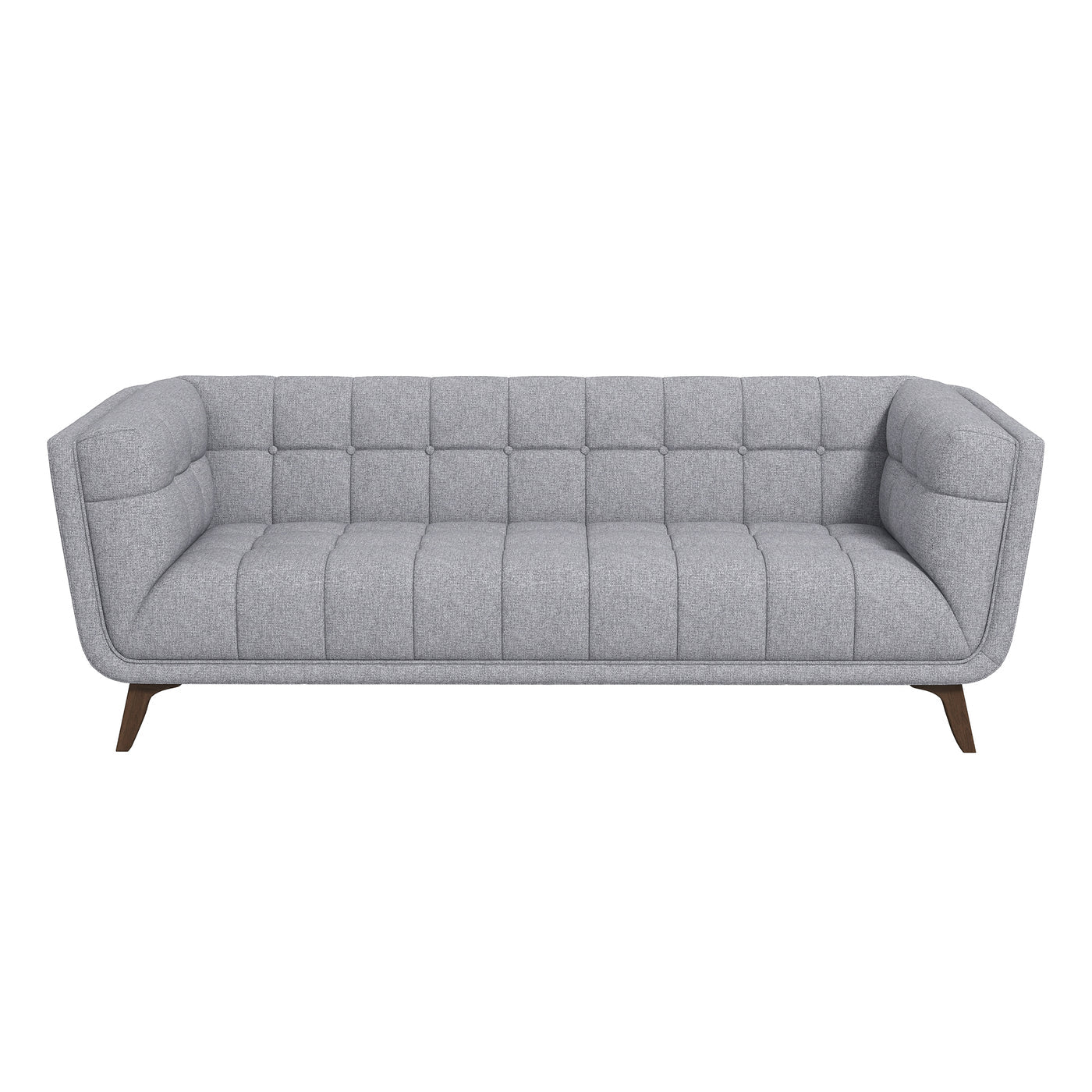 Addison 86" Light Grey Linen Modern  Sofa