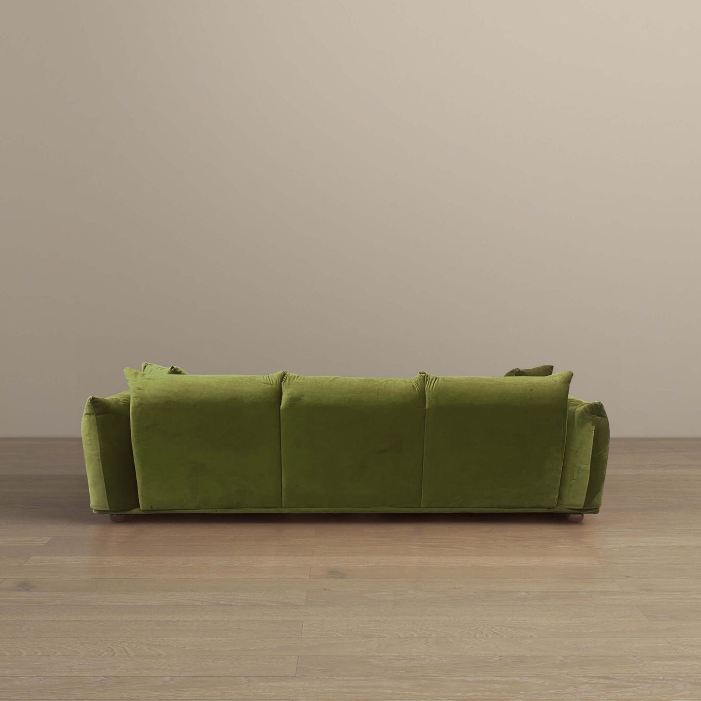 Arlo 100" Olive Green Velvet Sofa