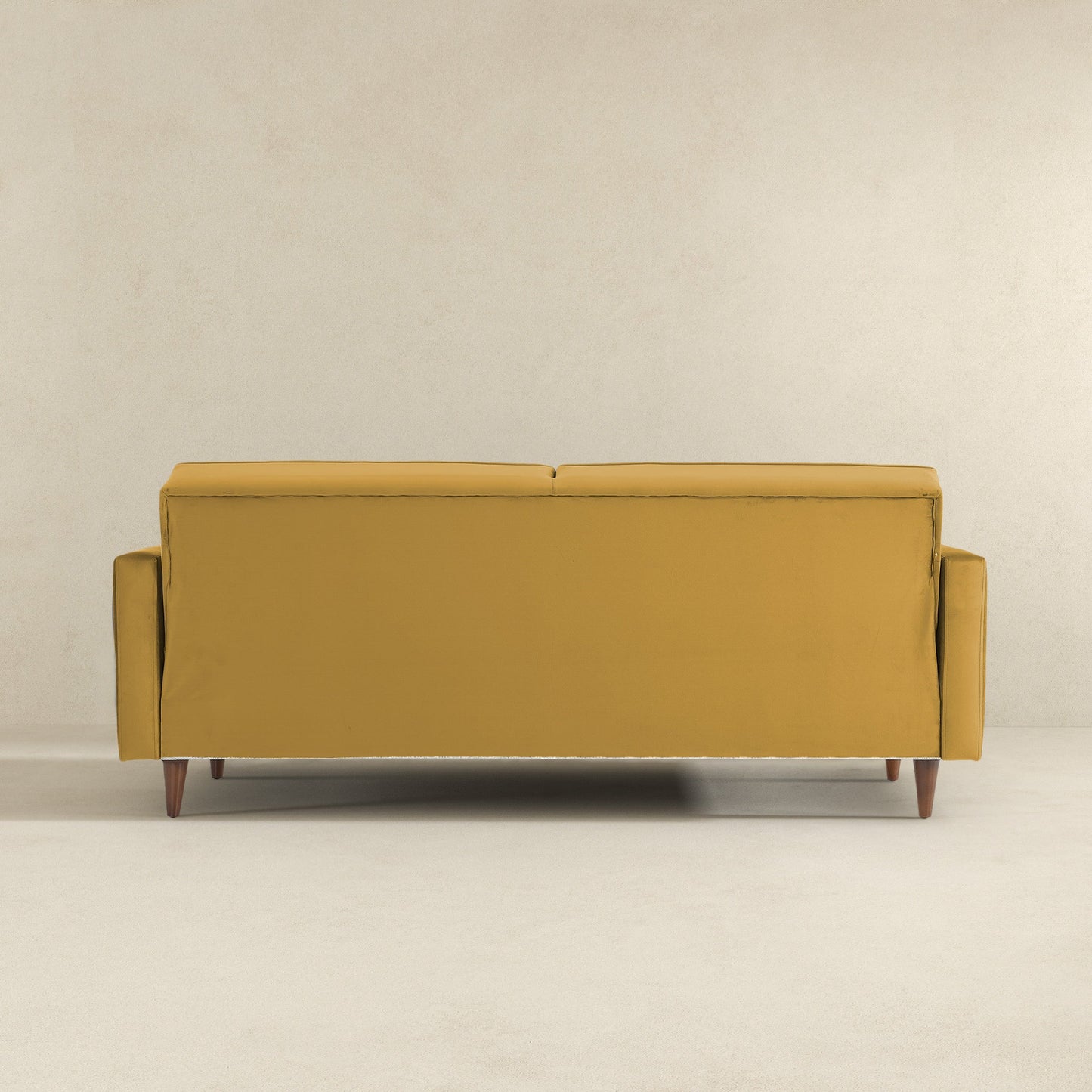 Benara 84" Yellow Velvet Sleeper Sofa