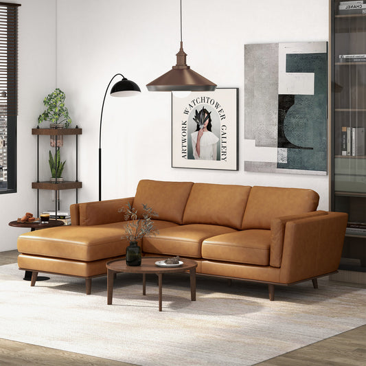 Chase 92" Genuine Leather LAF Sectional