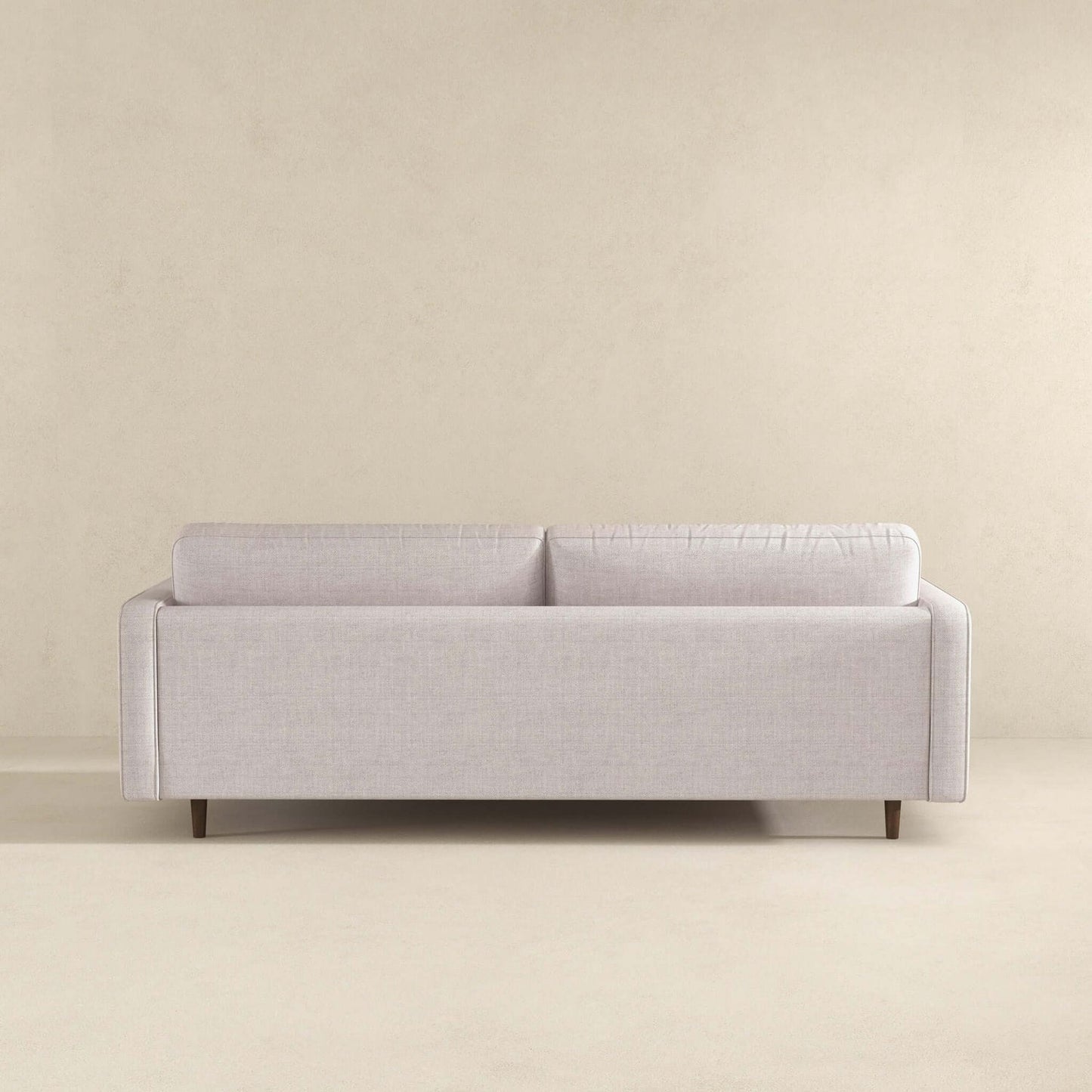 Anthony 88" Mid-Century Modern Beige Linen Sofa