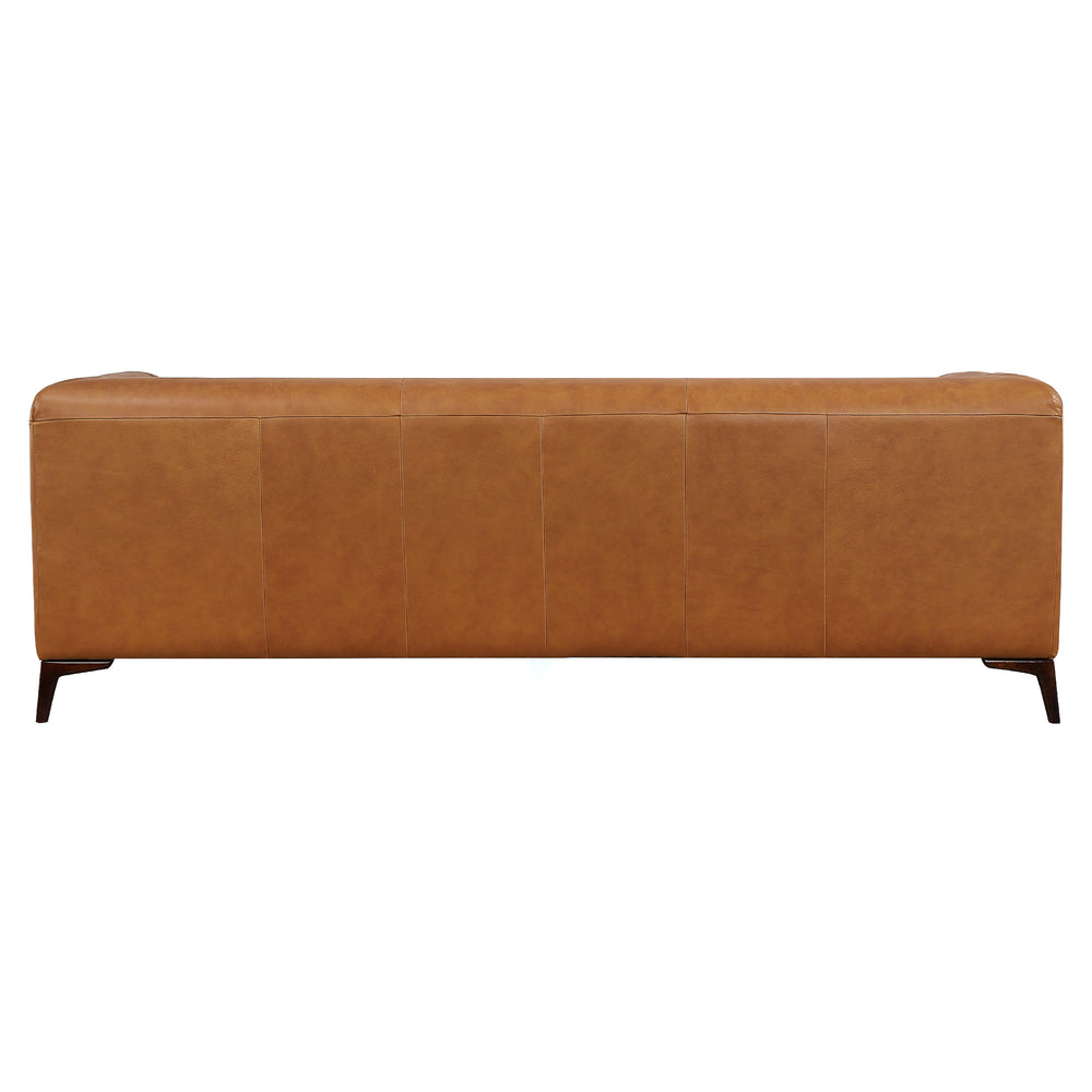 Beatnik 90" Tan Genuine Leather Sofa