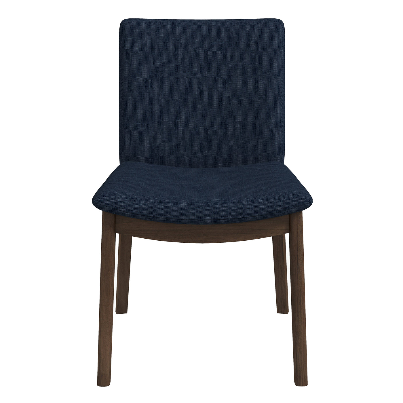 Laura Blue Linen Solid Wood Dining Chair (Set Of 2)