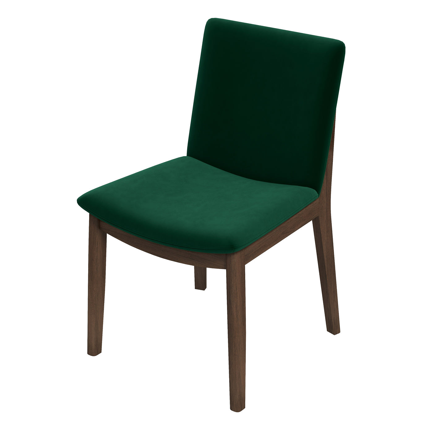 Laura Green Velvet Solid Wood Dining Chair (Set Of 2)