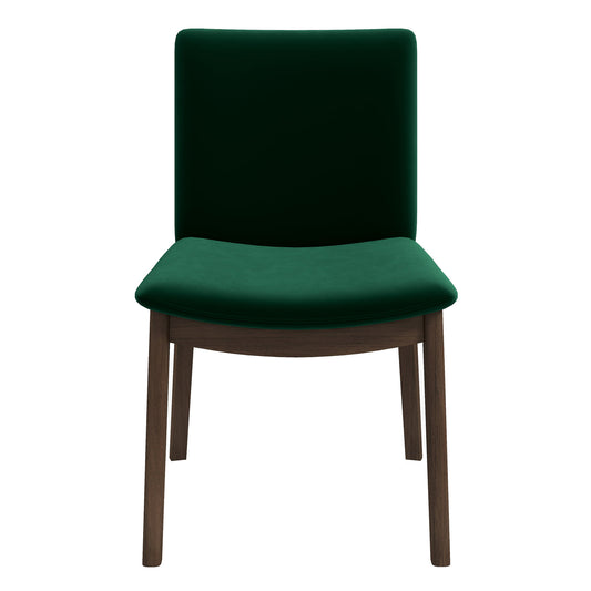 Laura Green Velvet Solid Wood Dining Chair (Set Of 2)