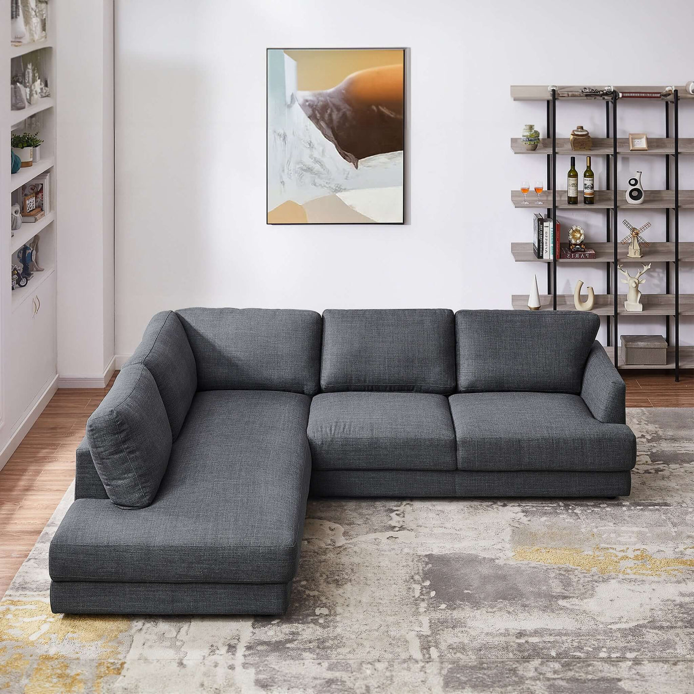 Glander 108" Cozy Sectional Sofa Left Facing