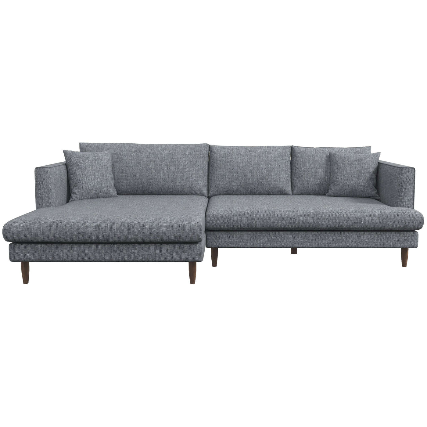 Blake 107" Grey L-Shaped Sectional Sofa Left Facing