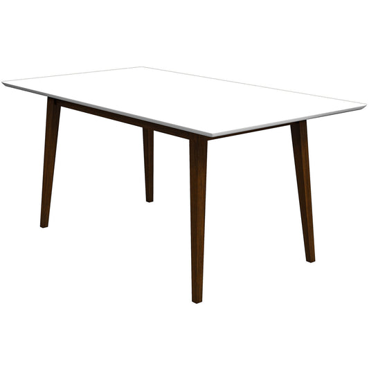 Mary Modern Style Solid Wood Rectangular Dining Kitchen Table 63"